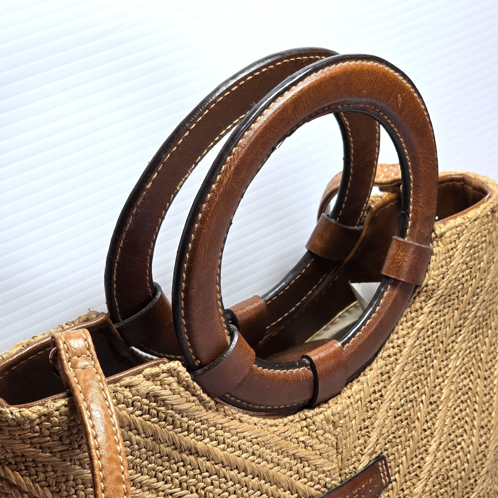 Rosetti Lt. Brown Tan Woven Convertible Shoulder Crossbody Bag Purse Handbag