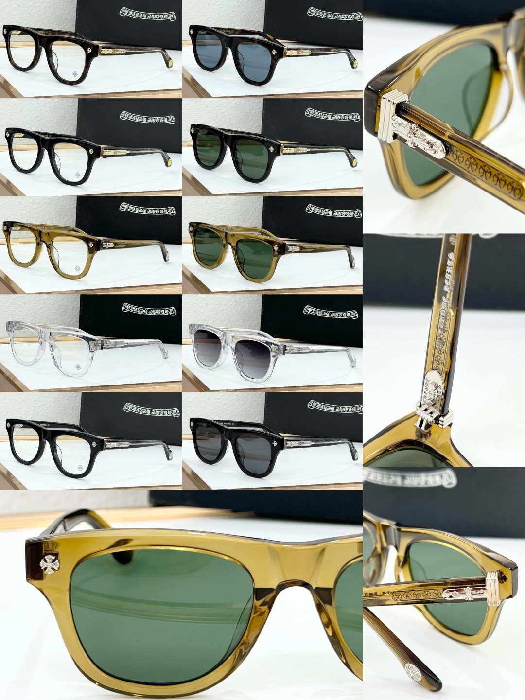 Chrome Hearts Mod ：TRITITSAGAIN Sunglasses Size ：53口22-149 🐟 1524 1724