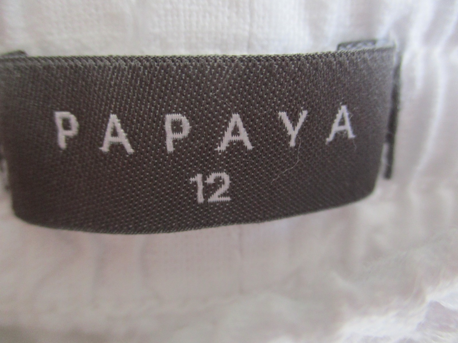 2 pairs Matalan linen mix white and black trousers size 12 (big for size) USED