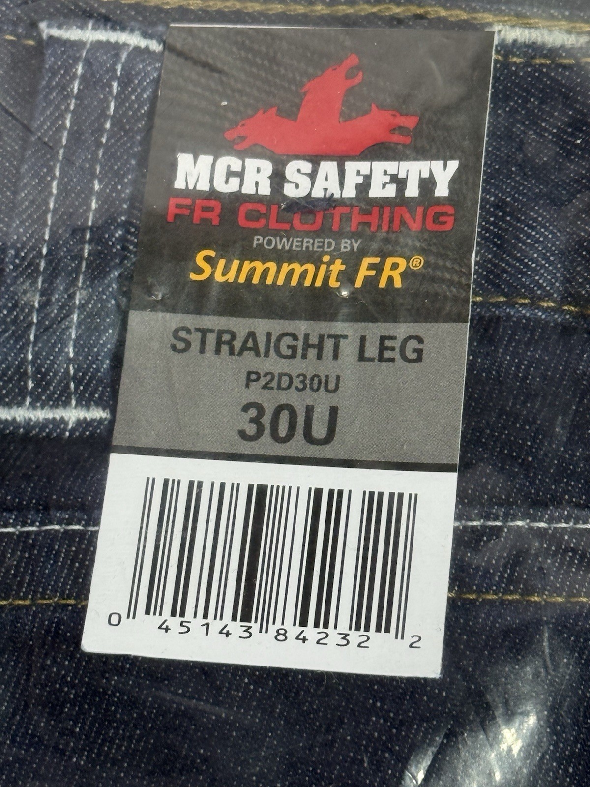 MCR Safety P2D3034 FR Jeans 30W Straight Leg CAT 2 NFPA 2112 New