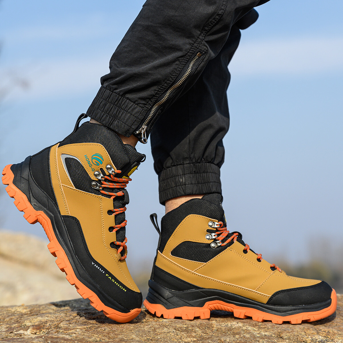 Waterproof Work Boots Mens Safety Shoes Steel Toe Botas De Trabajo Para Hombre