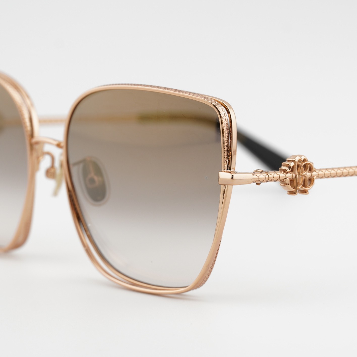 Roberto Cavalli SRC079M 8FCG Shiny Copper Gold/Light Brown Gradient 59-17-140…