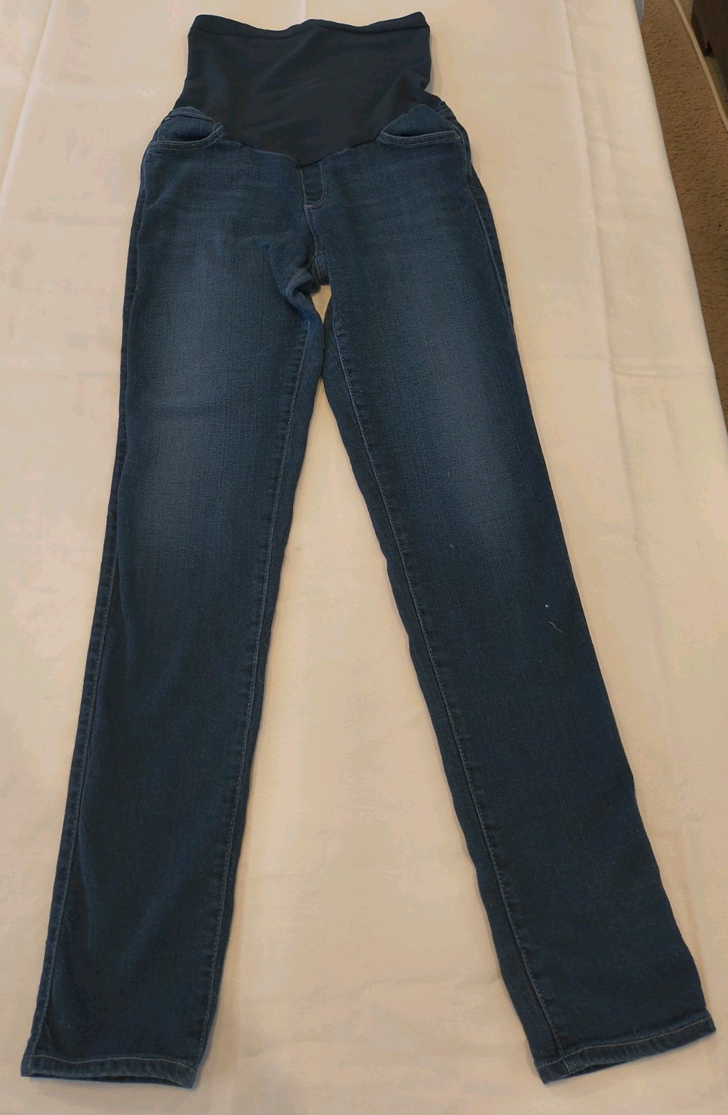 AG Adriano Goldschmied Maternity Collection Skinny Jeans Dark Blue Size 31R