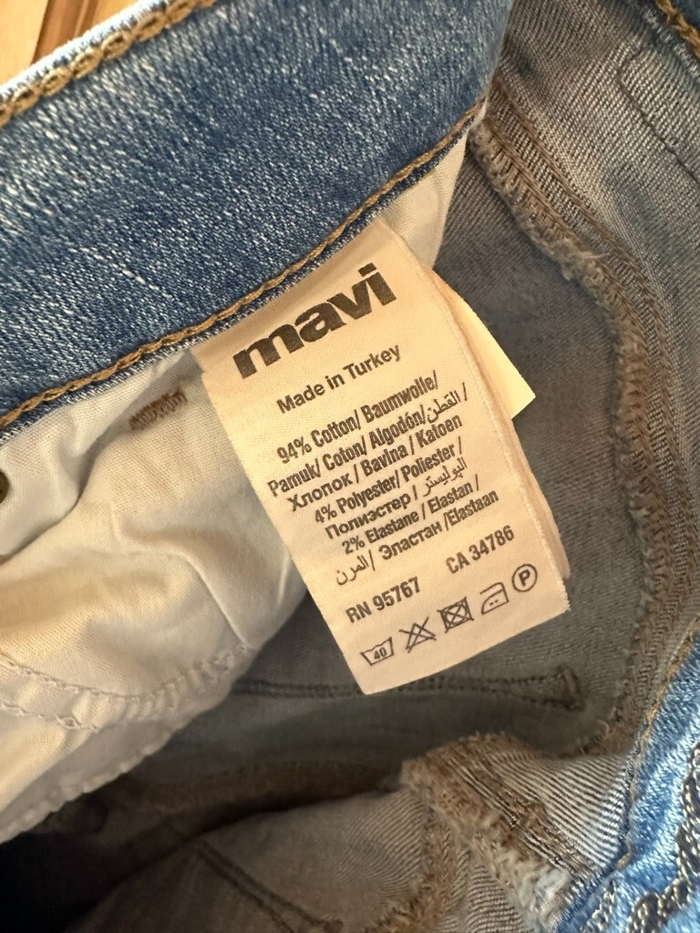mavi jeans womns alexa ankle midrise skinny size 28