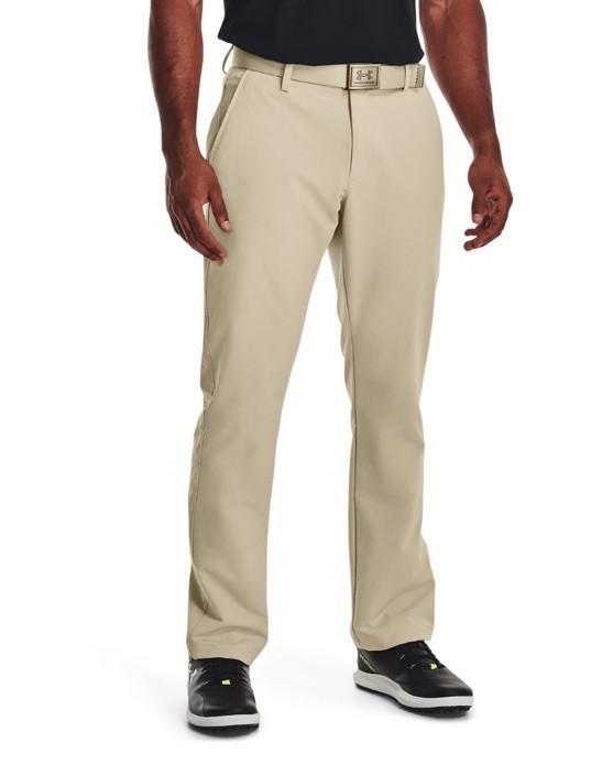 $70 Under Armour Men’s Matchplay Wicking Golf Flat Front Pants-Khaki-32W 30L-New