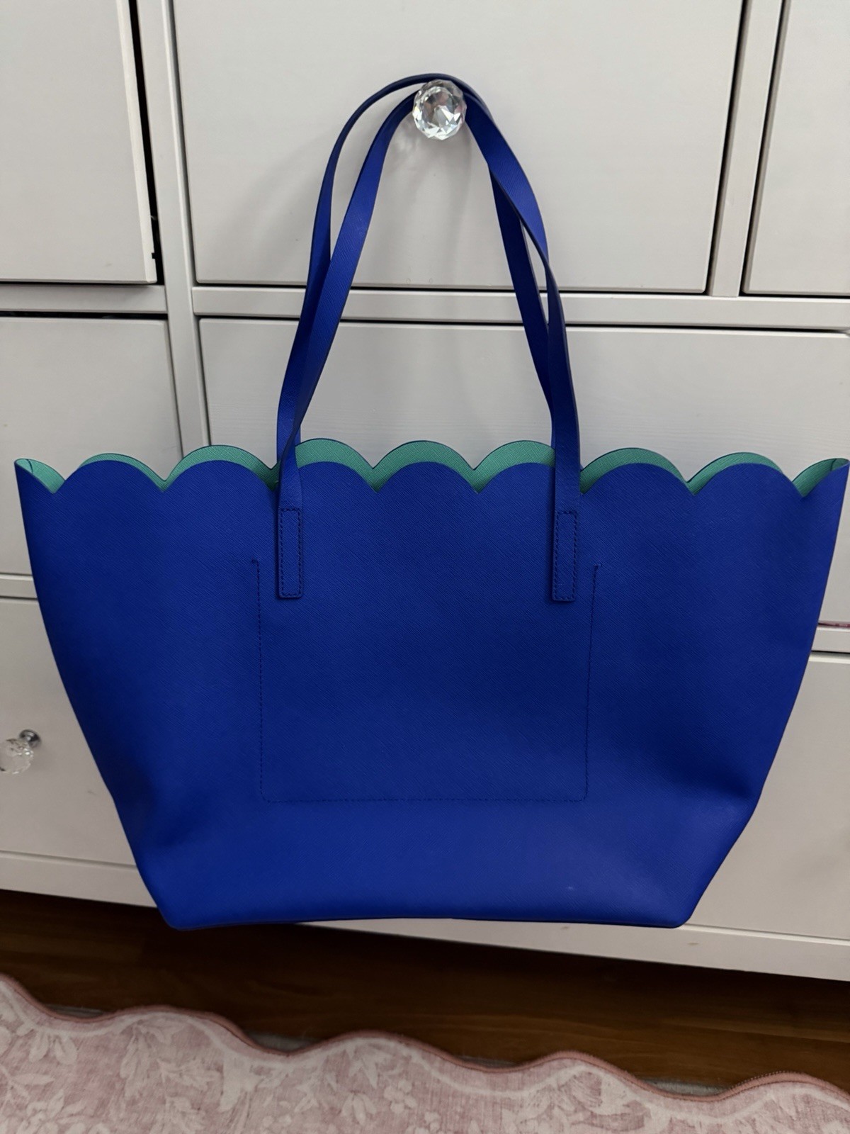KATE SPADE NEW YORK CARRIGAN TOTE ISLAND DEEP & FRESH AIR TOTE BAG PXRU5606 NWOT