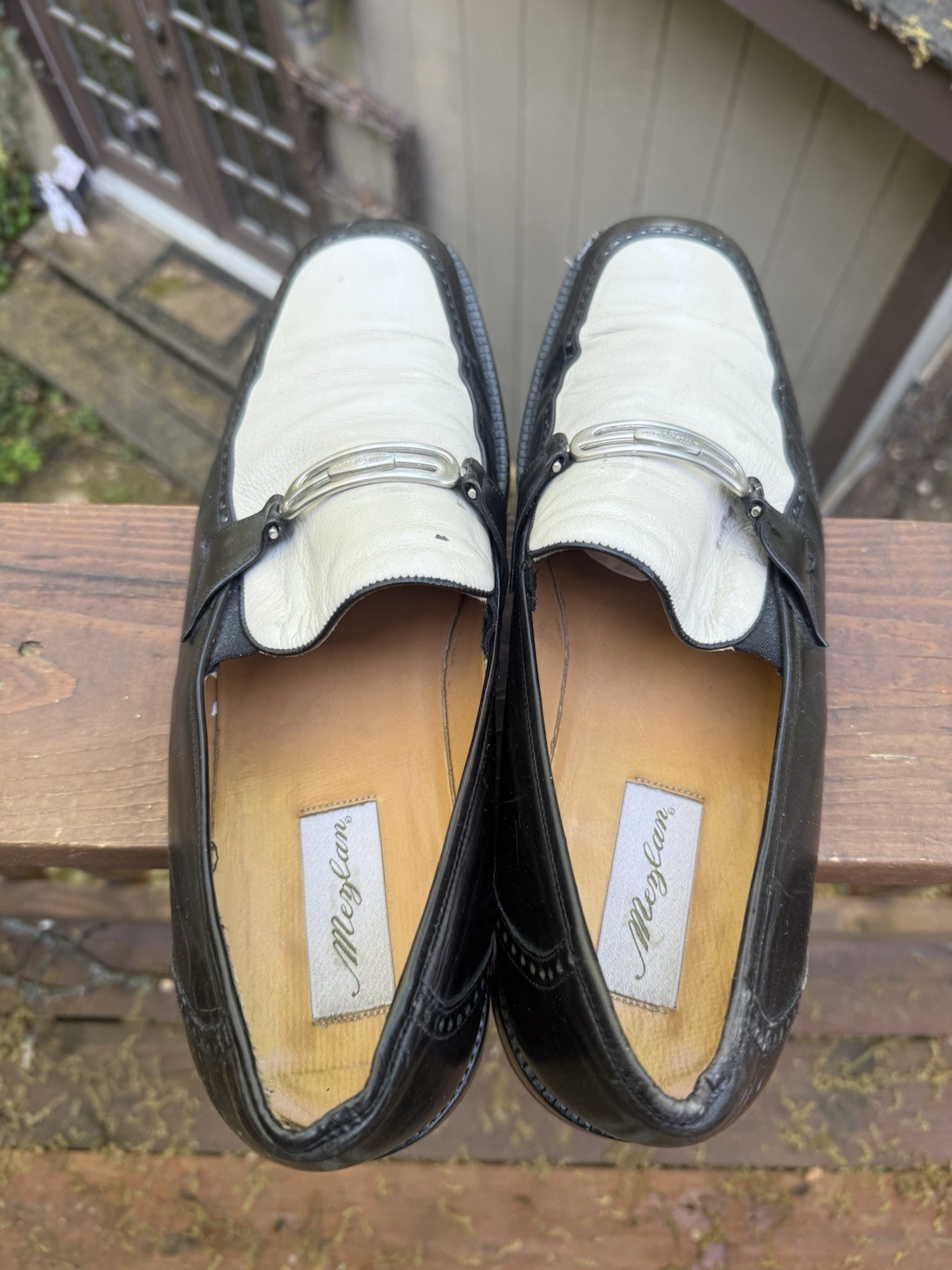 Mezlan Men’s Two Tone Loafer Slip On Dress Shoes Size 15 M
