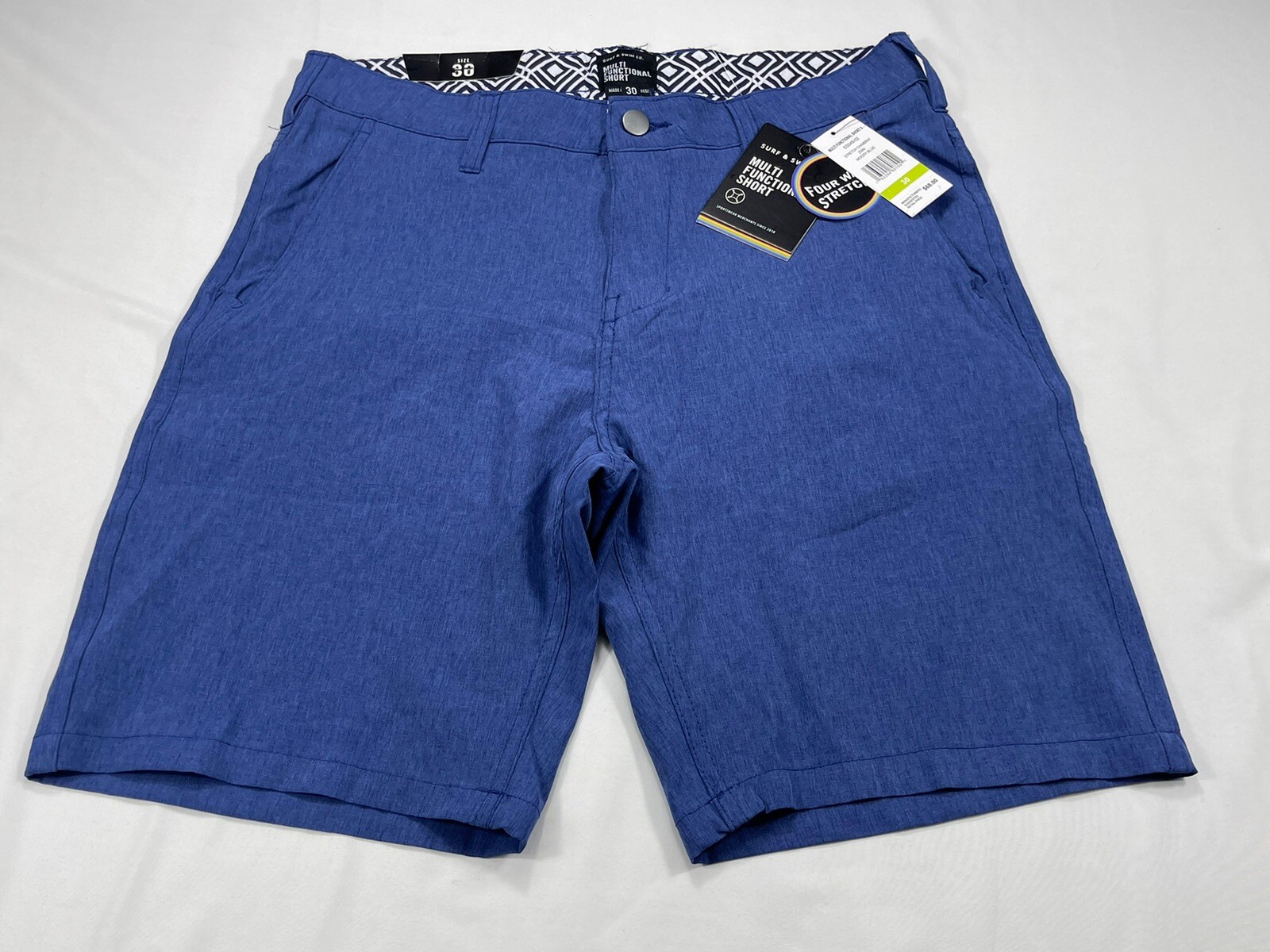 ✅ New ✅Surf And Swim Co Multi Functional Short ✅Moody Blue ✅Mens ✅30 ✅Chambray