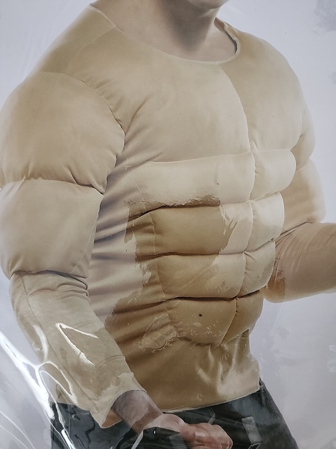 Muscle Shirt Bodybuilder Athlete Wrestler Dress Up Halloween Adult 42″ Costume