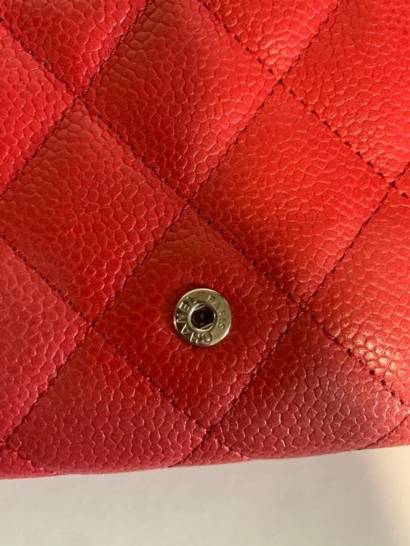 Chanel Pink Matelass Caviar Skin CHANEL Long Wallet