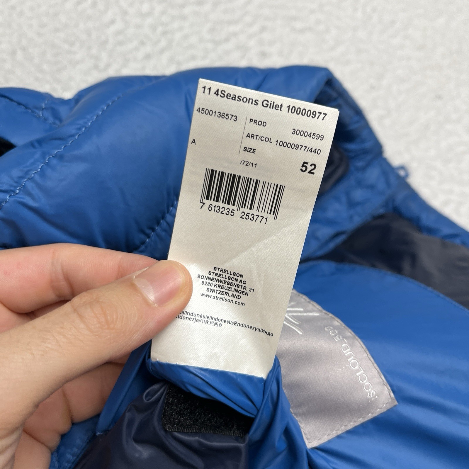 Strellson Down Puffer Vest 4Seasons Gilet Mens 52 EU Blue