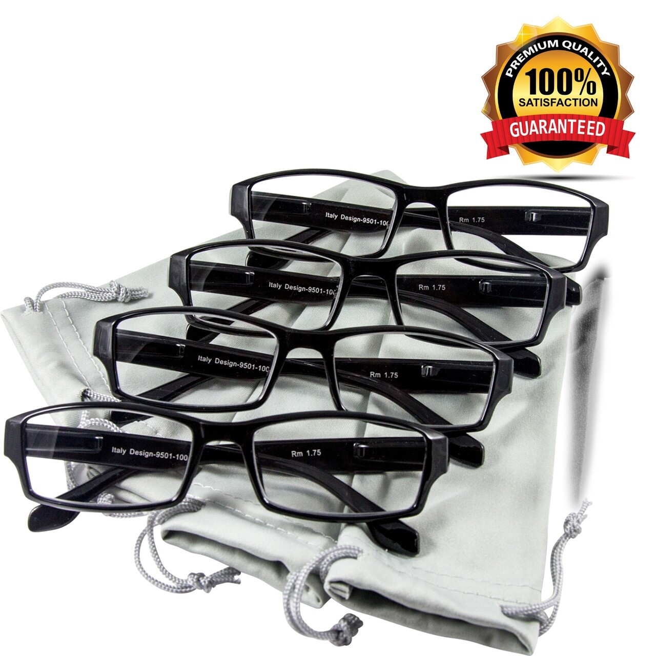 NEW Reading Glasses | Best Readers 4 Pack for Men and Women | 180 Day Guarantee