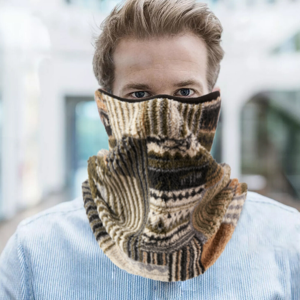 Men’s Neck Gaiter Warmer Fleece Ski Mask Cover Hunting Mask Winter Cold Weather