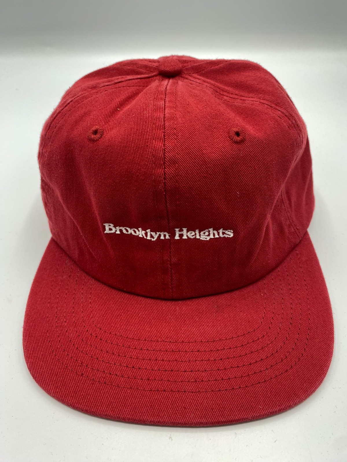 Brooklyn Heights Logo Red Graphic Adjustable Baseball Hat Cap One Size