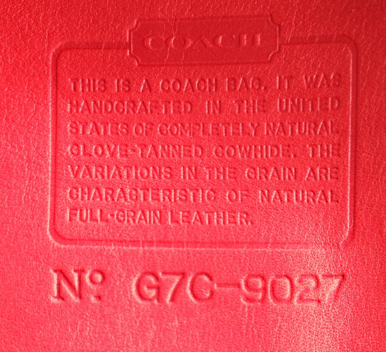 Coach RARE MINI 9027 Cherry Red Leather Ergo Shoulder Bag