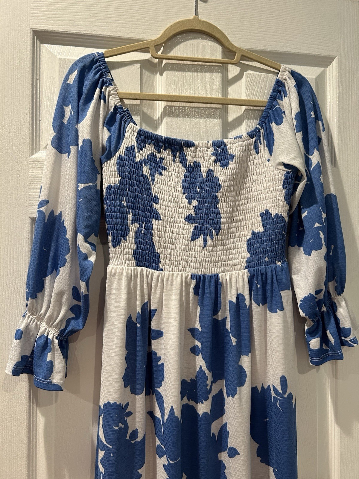 Sugar Lips Blue And White Floral Dress Size S