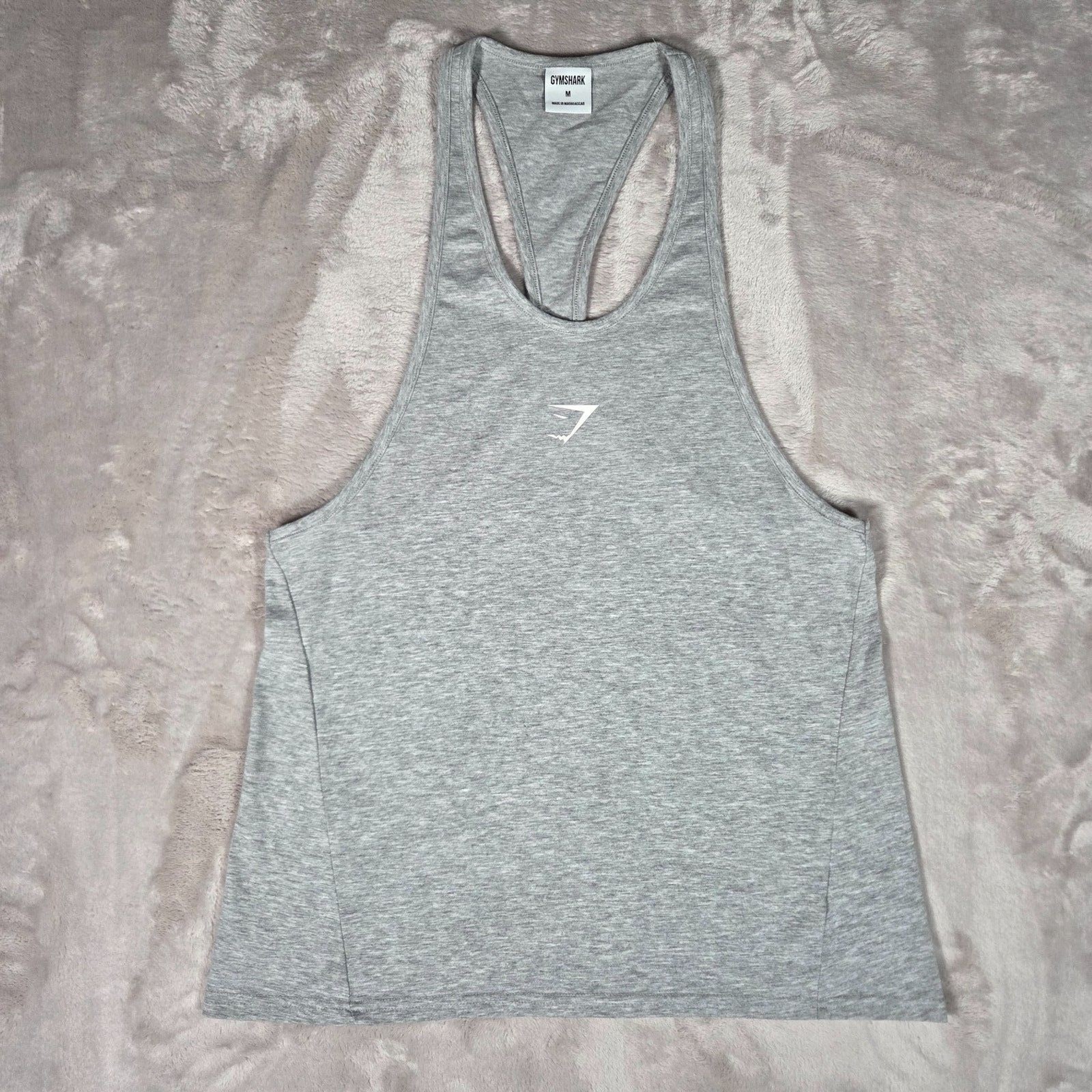 Gymshark Critical 2.0 Stringer Tank Top Men’s Medium Gray Activewear Gym