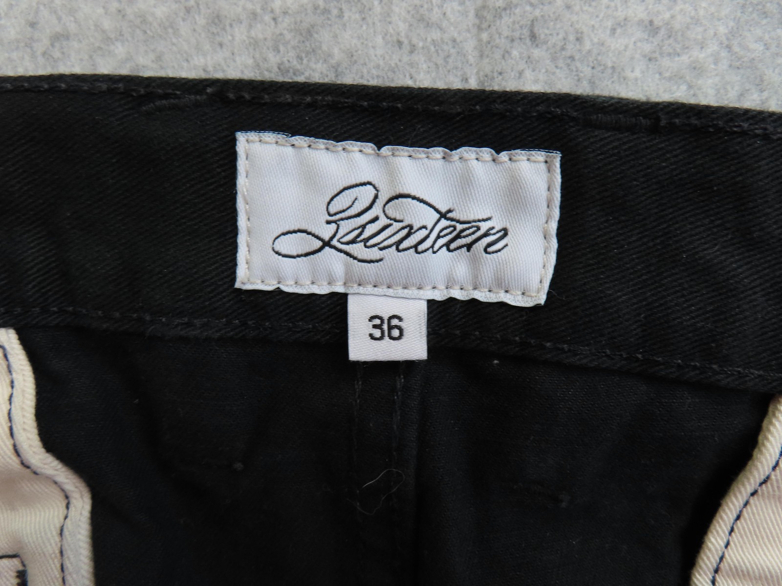 3Sixteen Jeans Mens 36×34 Black Selvege Straight Leg Regular Button Fly Denim