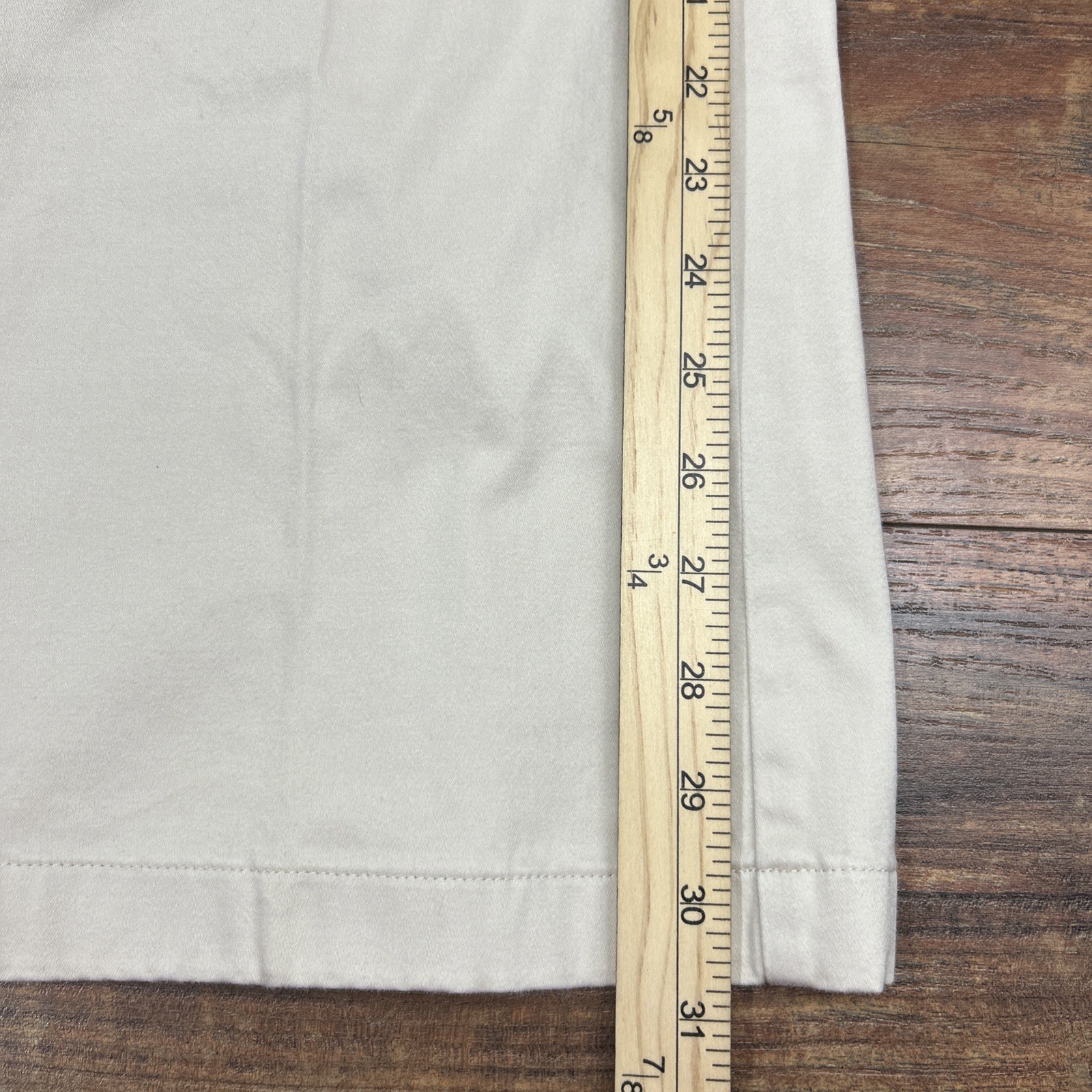 J. JILL Genuine Fit Below Waist Stretch Cream Womens Dress Pants Office Size 10