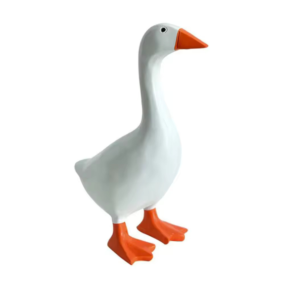 Magnetic Goose Keychain Holder – Resin Duck Desk & Home Decoration