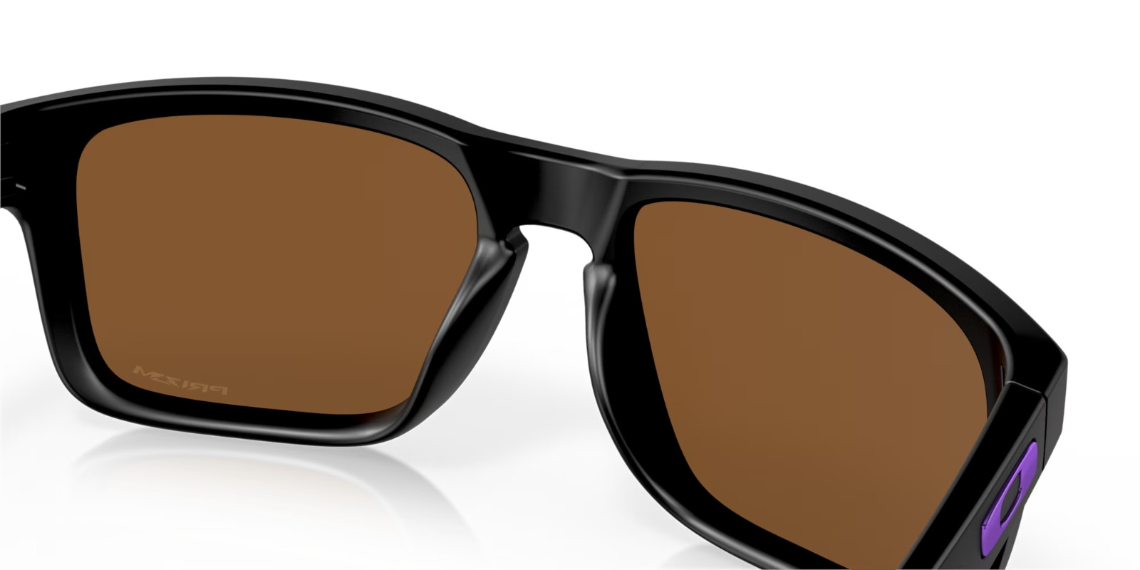 Oakley Holbrook Sunglasses OO9102-K655 Matte Black Frame W/ PRIZM Violet Lens