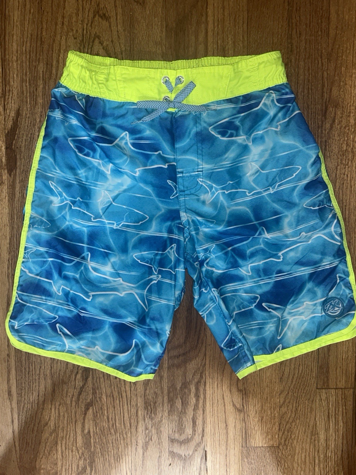 ZeroXposur Boys Sharks Swim Trunks Medium 10/12