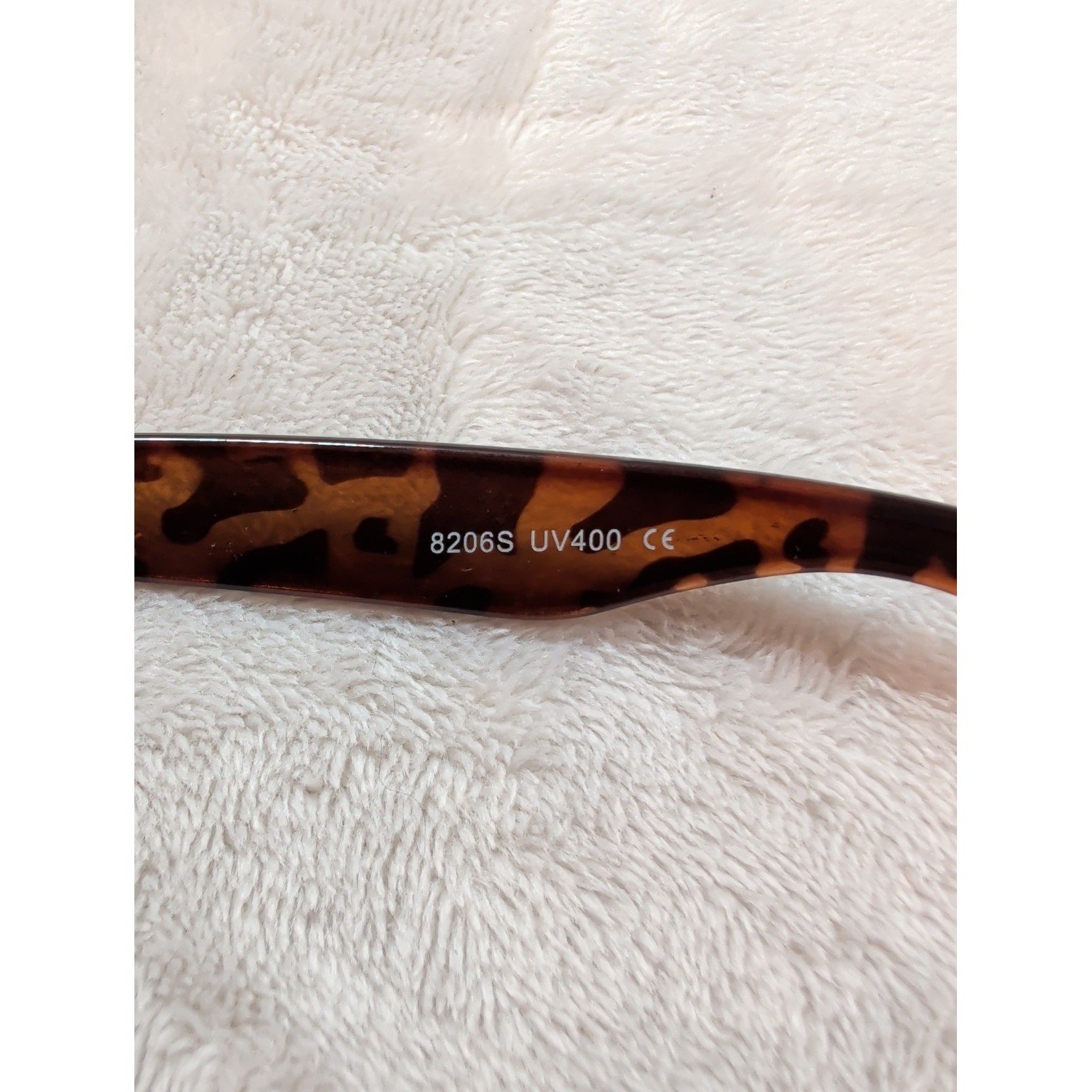 Tortoiseshell Rectangular Sunglasses Amber Lens UV400 Brown Black (FRAMES ONLY)