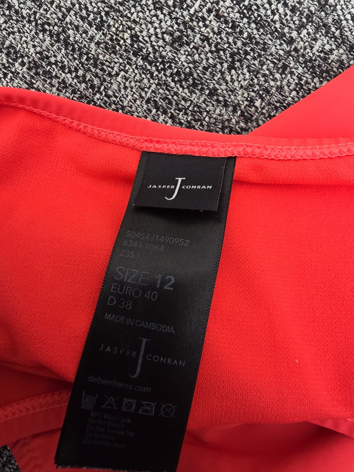 Jasper Conran Coral Bikini Bottoms Size 12 – High Waist Swim Briefs Holiday Pool