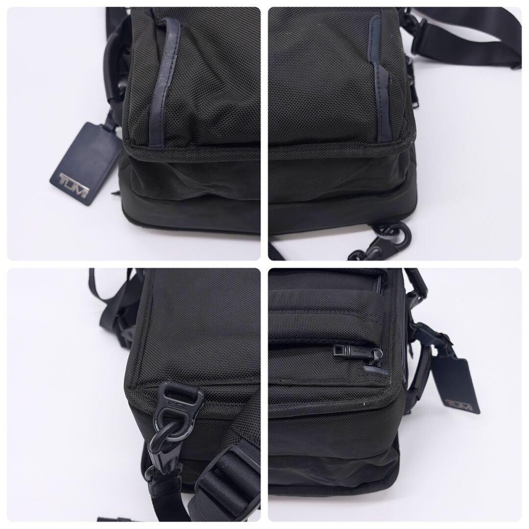 TUMI Alpha 3 3 Way Briefcase Backpack Black Navy PC Business Bag Authentic