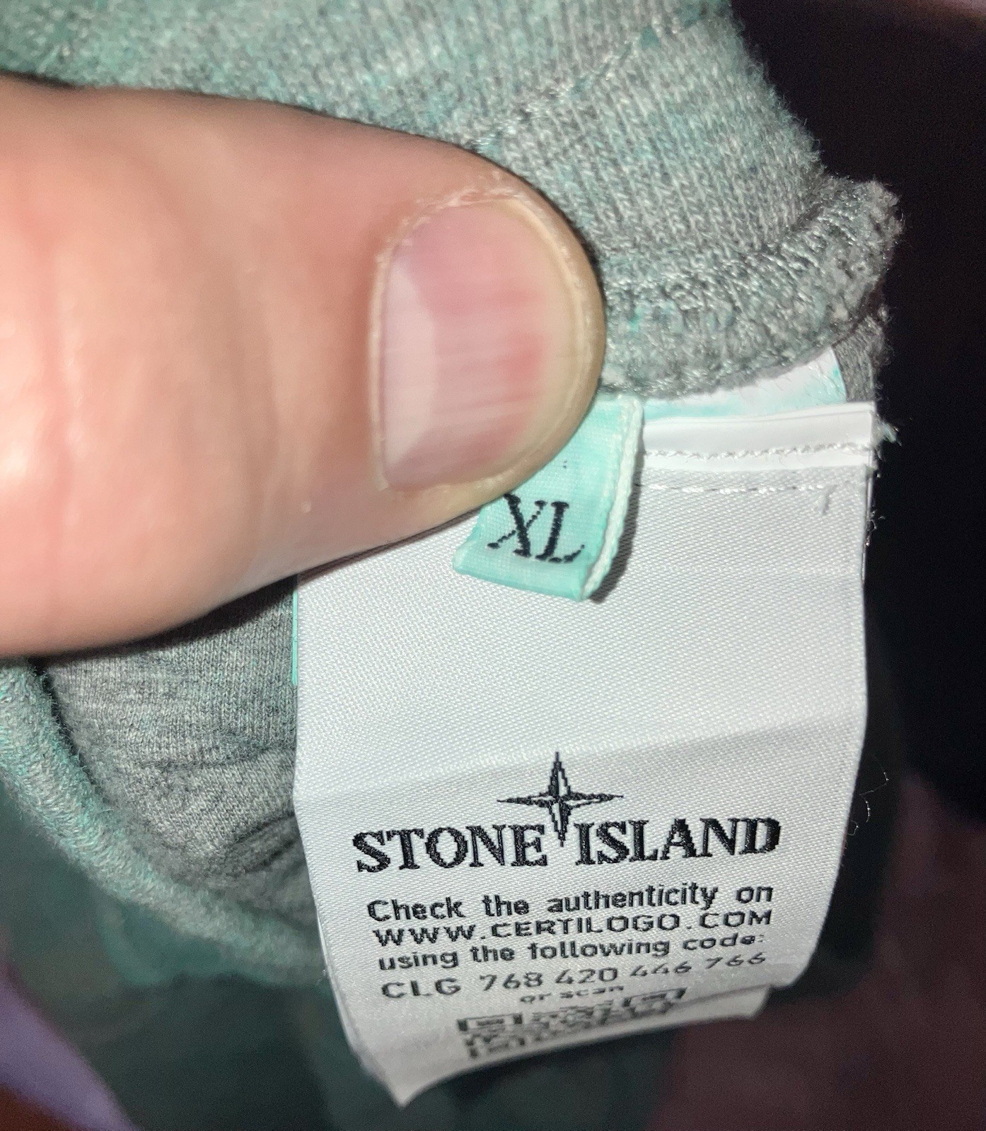 Stone Island Sweatshorts XL Men’s Blue Green Sage New Without Tags