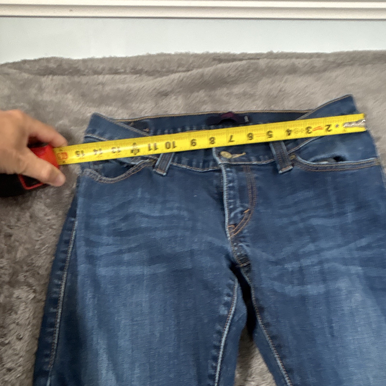 Levi’s Women’s Blue Medium Wash Stretch Skinny Jeans Mid Rise 5-Pocket