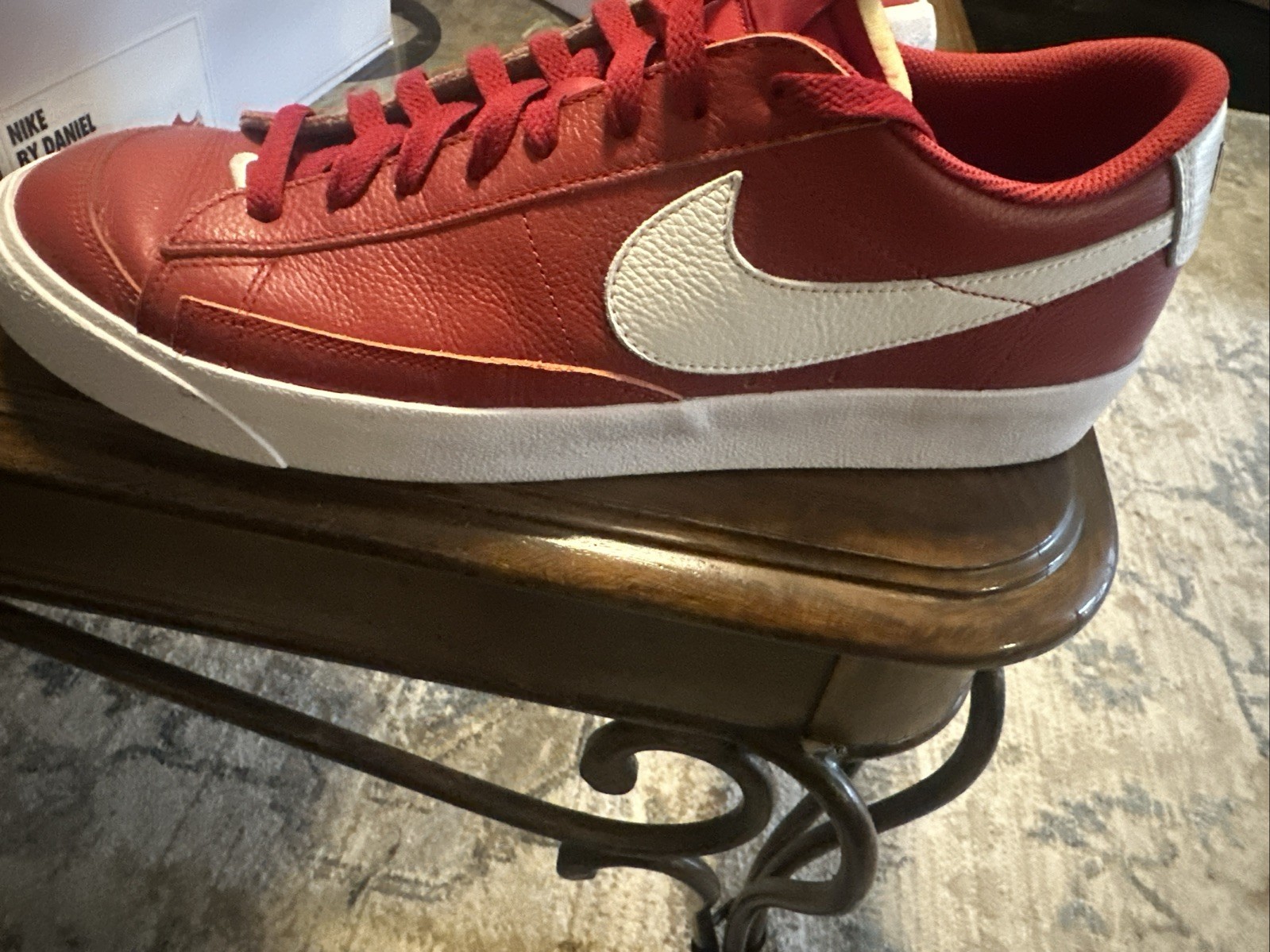 Nike Men’s Low Top Blazers, Size 13 Custom, Red And White Worn Once. 9