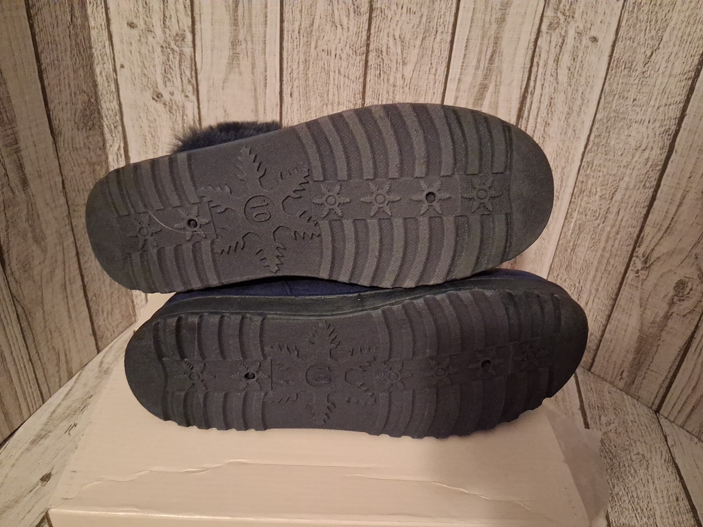 Kohl’s Blue So Good for Life Paulina Snow Boots Faux Suede Size 10 New