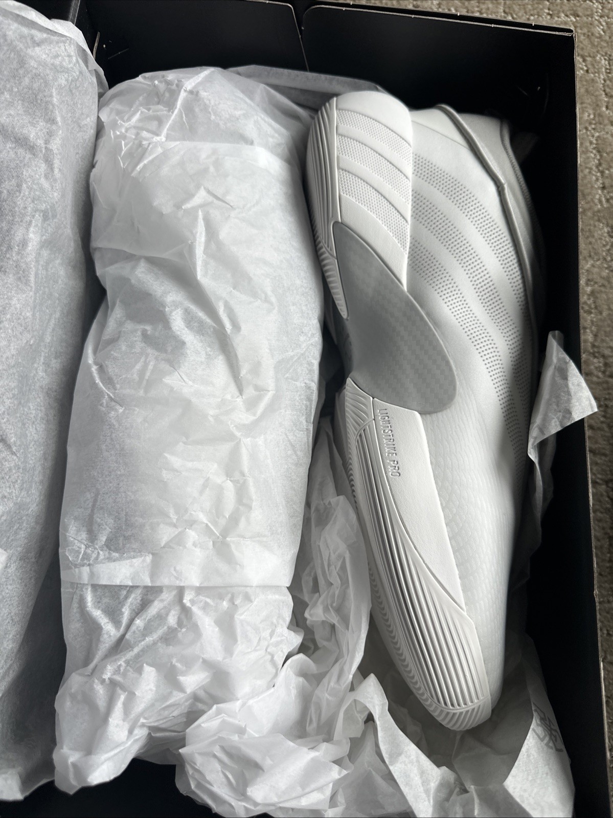Size 13 – adidas D.O.N. Issue #7 White Grey