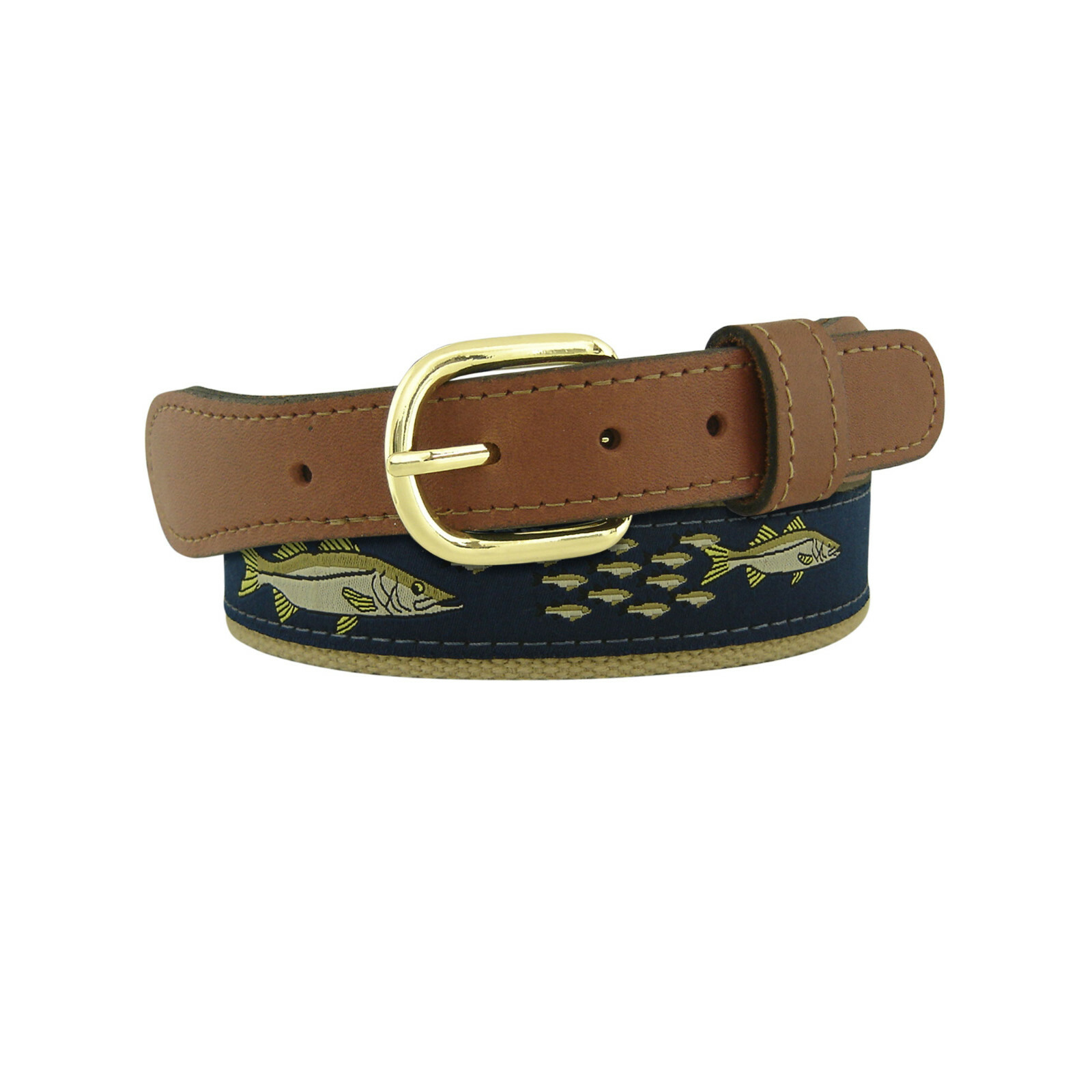 ZEP-PRO Leather Canvas Woven Ribbon Fishing Belt SNOOK belt size 32-54