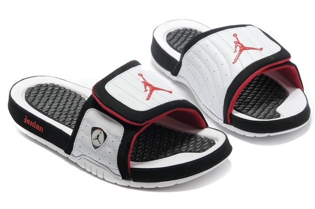 Jordan hydro slide white red