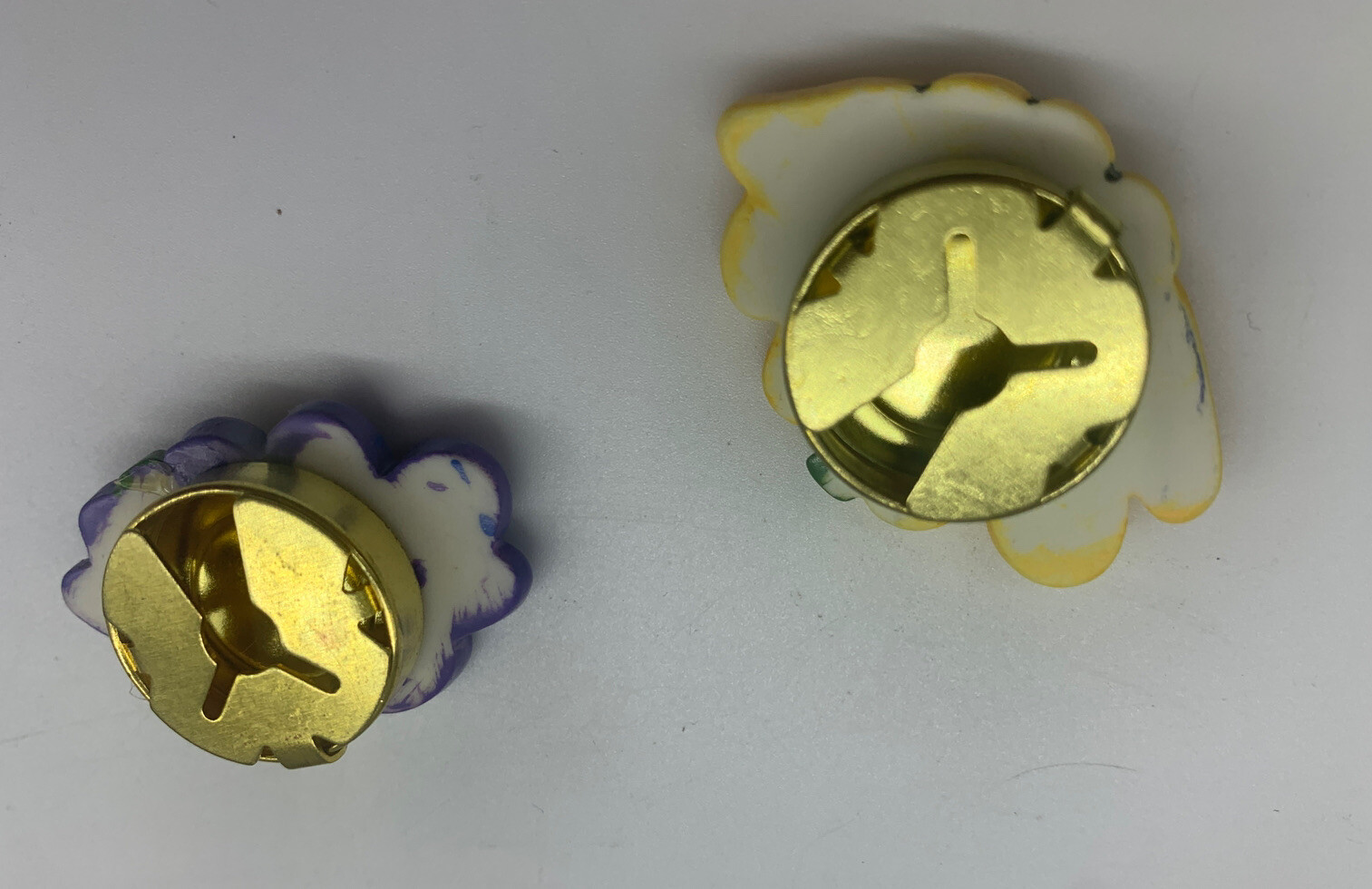 Flowers & Butterfly Button Covers Set of 4 (t)