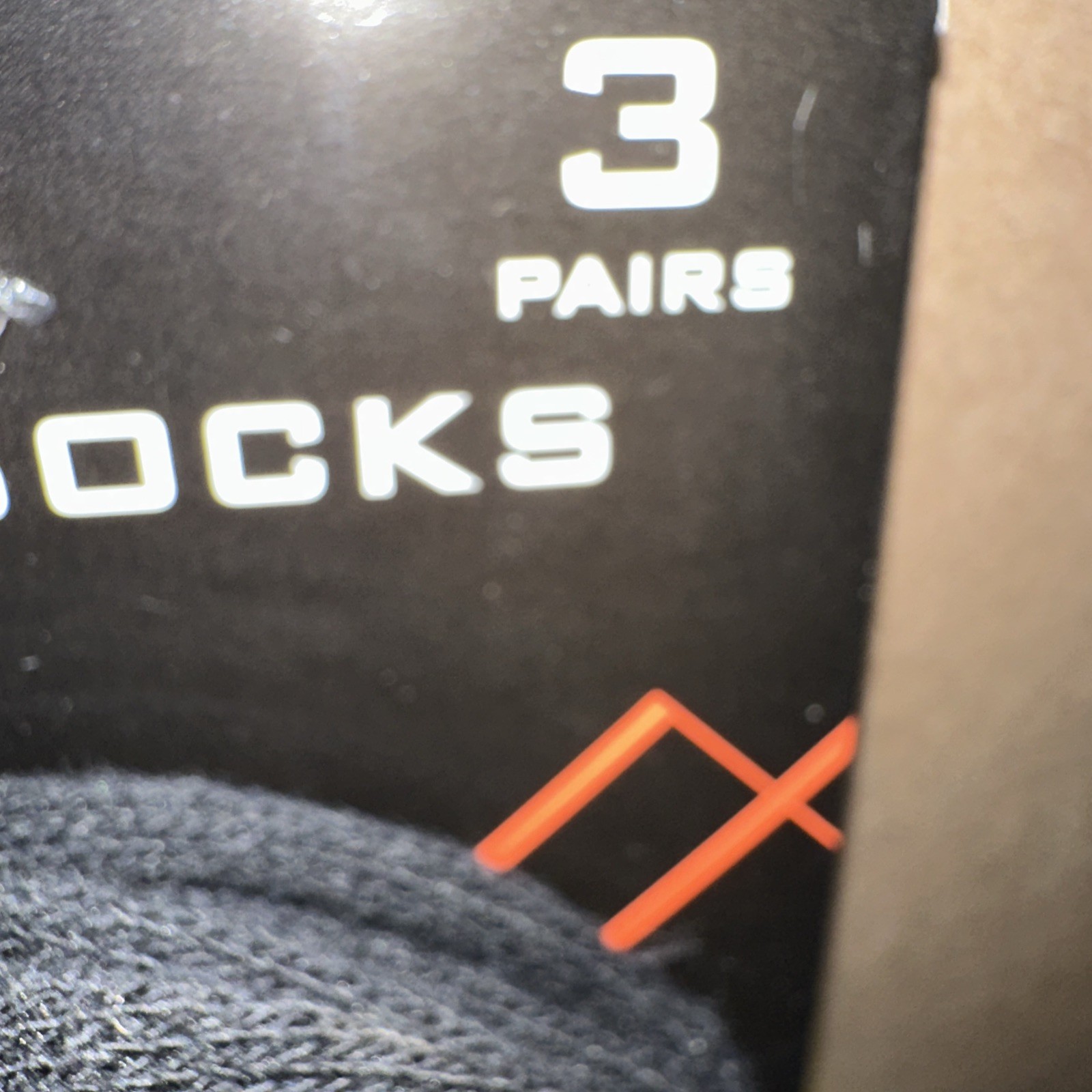 Fourcast Performance Socks Sock Size 10-13 Black 3 pairs NEW