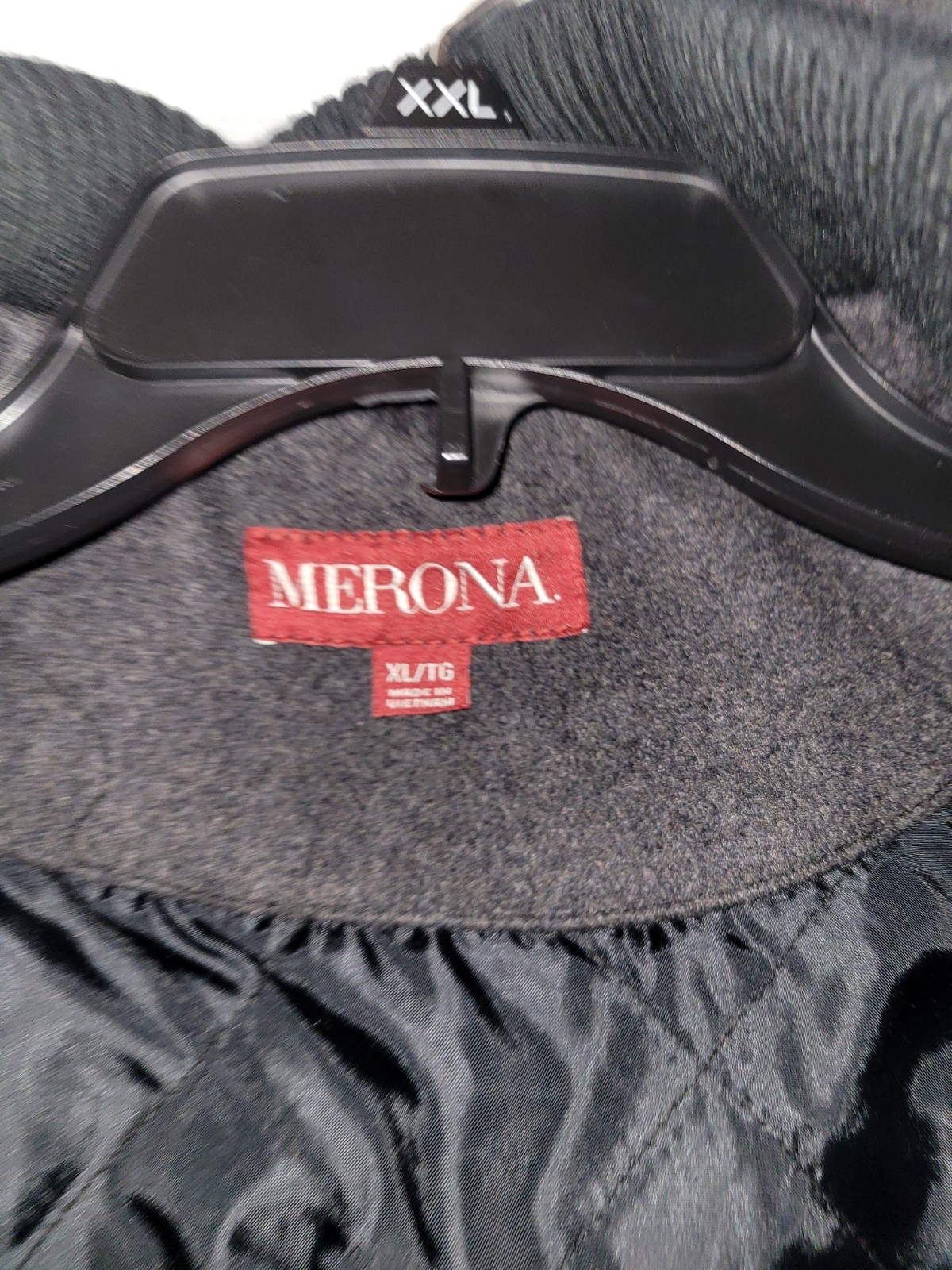 Merona Snap Button/ Zip Up Wool/ Poly Jacket Size Xl