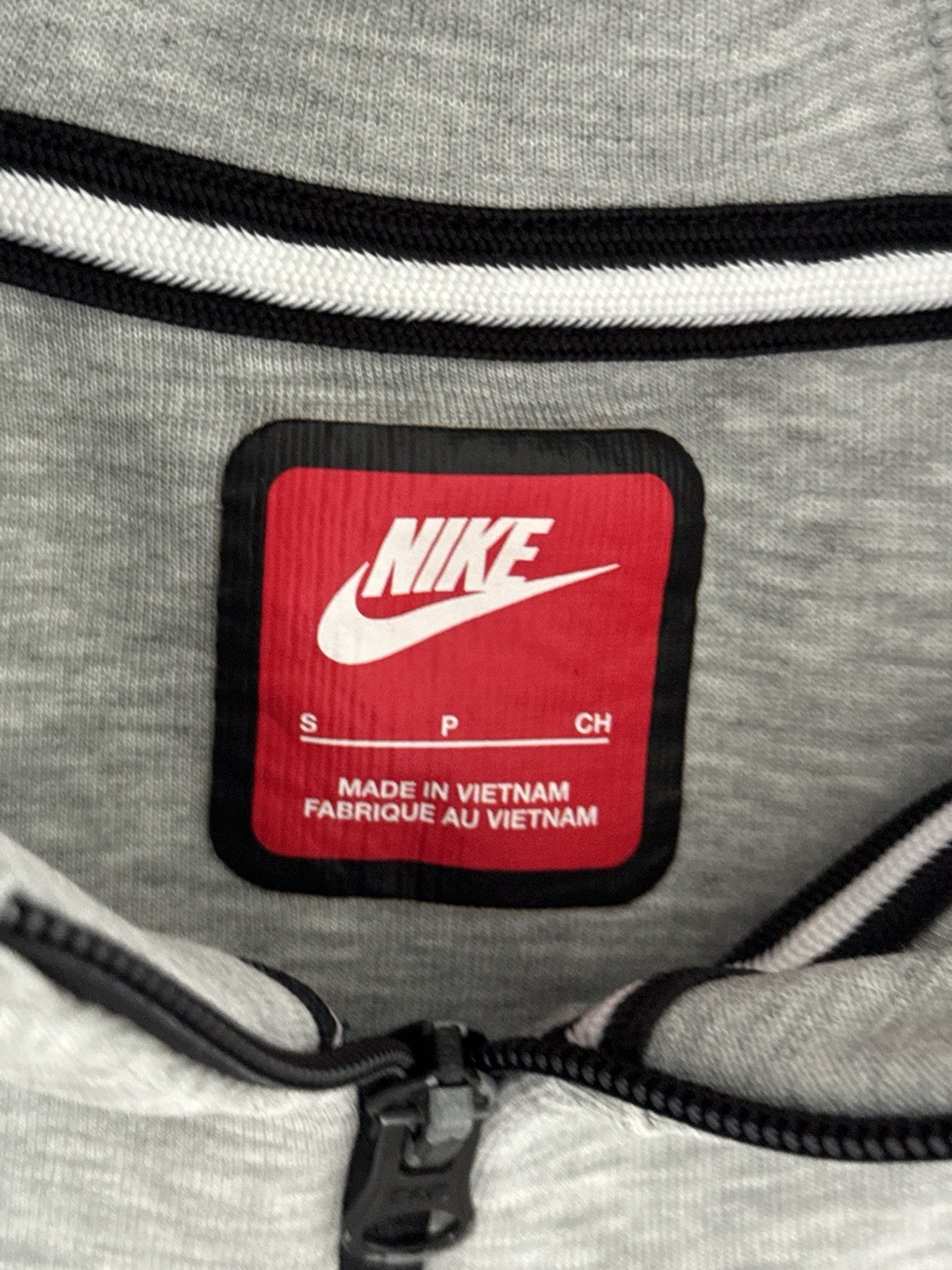 Nike Sportswear Tech Fleece Full-Zip Hoodie Jacket Gray Youth Kids Size Small