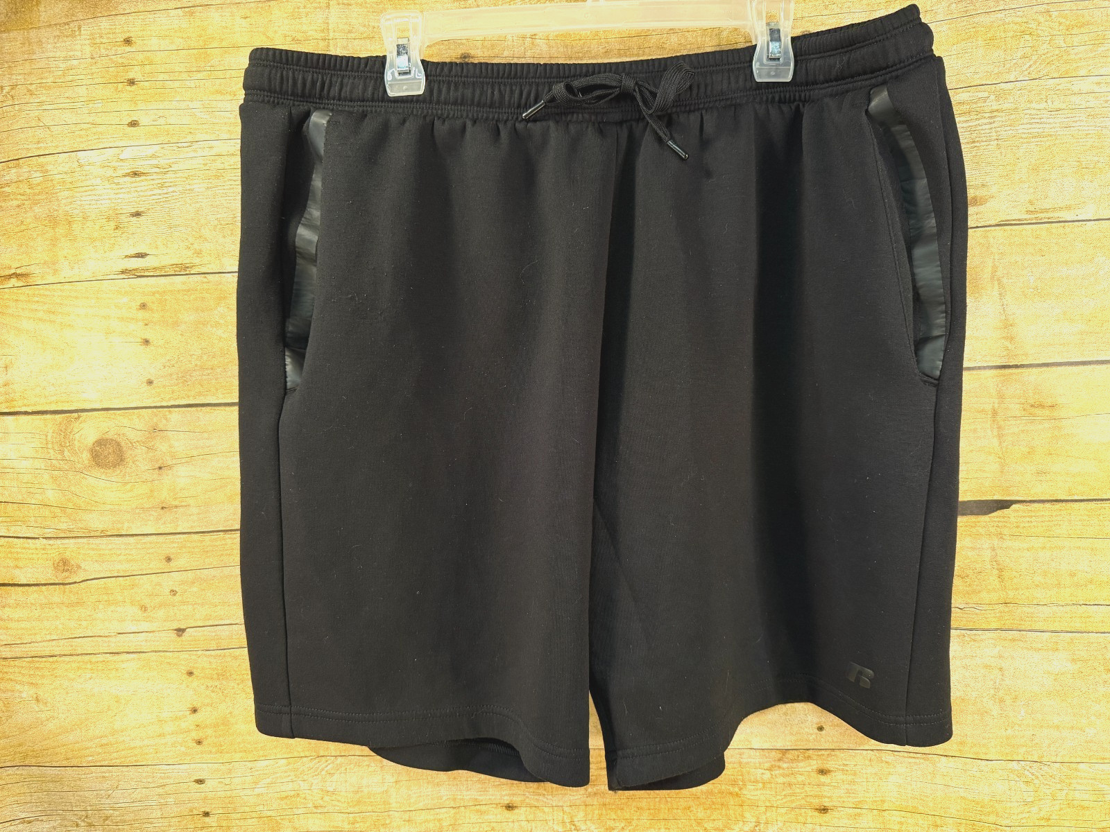 RUSSELL DRI-POWER ATHLETIC SHORTS DRAWSTRING ELASTIC BLACK MEN’S 2XL 44-46 ⭐GUC⭐
