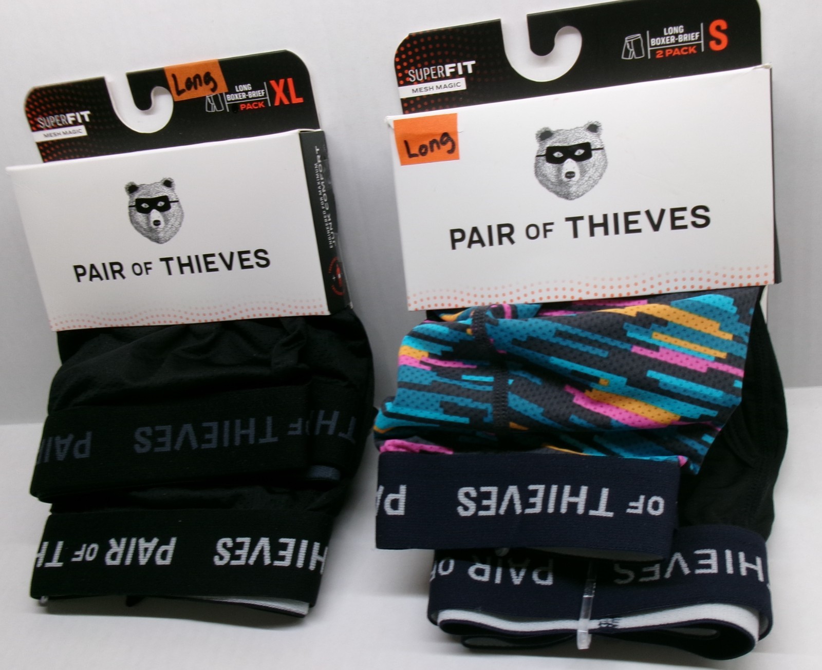Pair Of Thieves Super Fit LONG LEG Boxer Briefs the most fitting undies S L XL