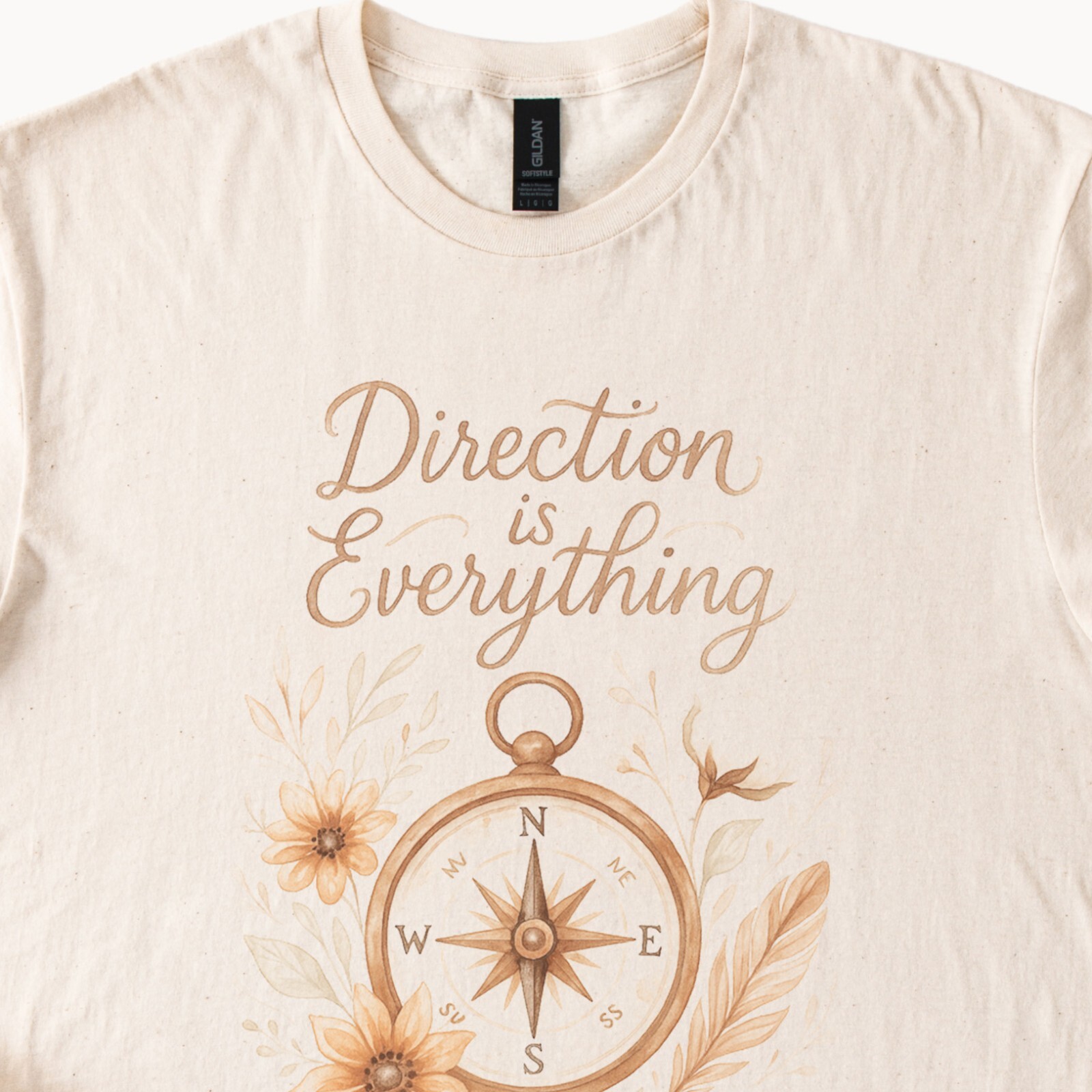 Compass Direction Graphic Tee Wanderlust Adventure Shirt