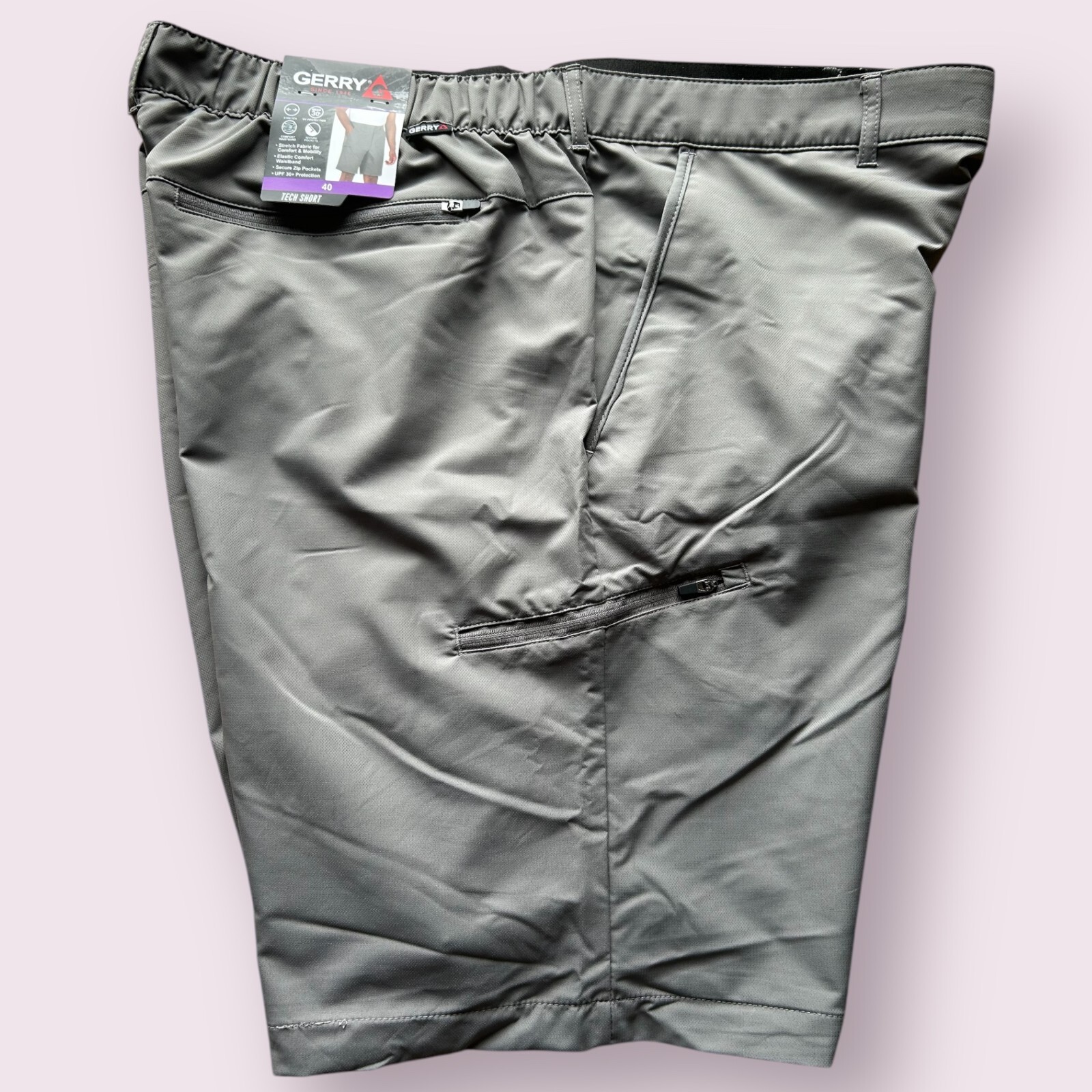 Gerry Men’s Tech Short UPF 30+ Gray size 40