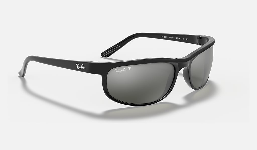 Ray-Ban Predator 2 Black/Grey Mirror Gradient Polarized Sunglasses RB2027 601/W1