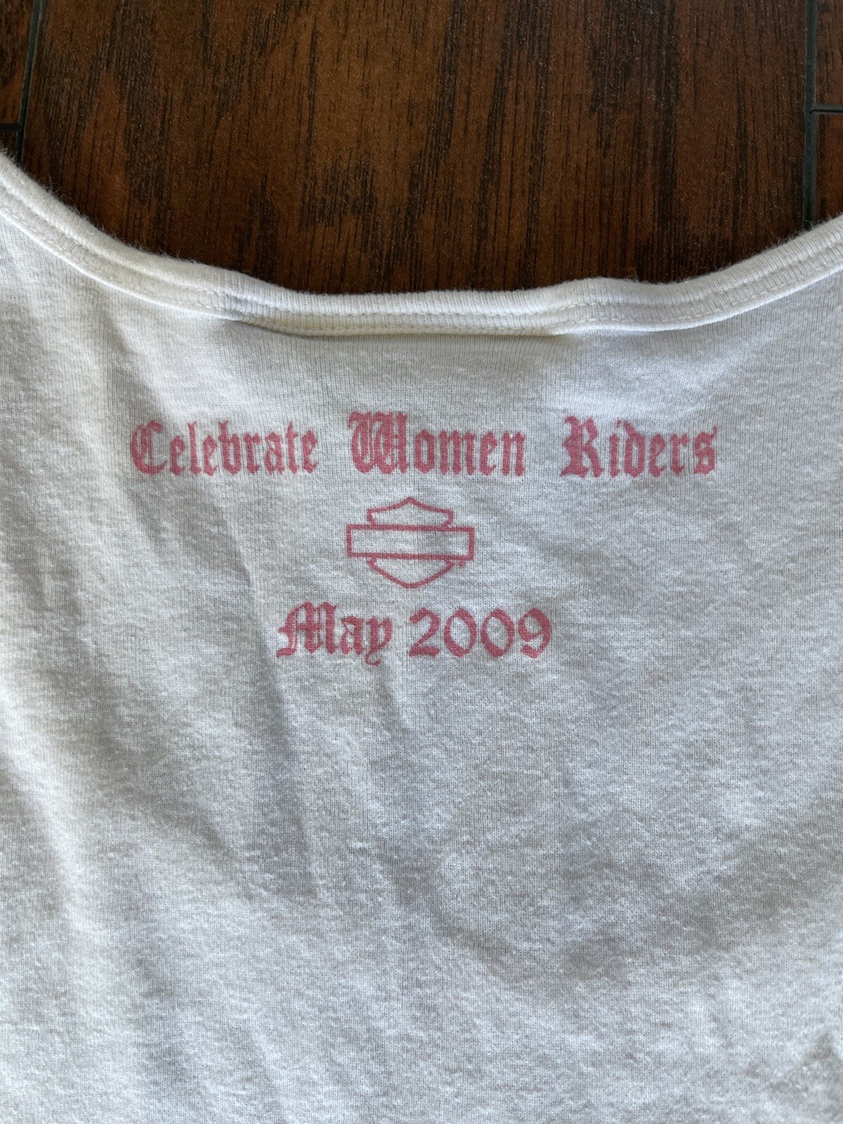 Y2K 2000s Harley Davidson Celebrate Women Riders May 2009 White Tank Top Size M