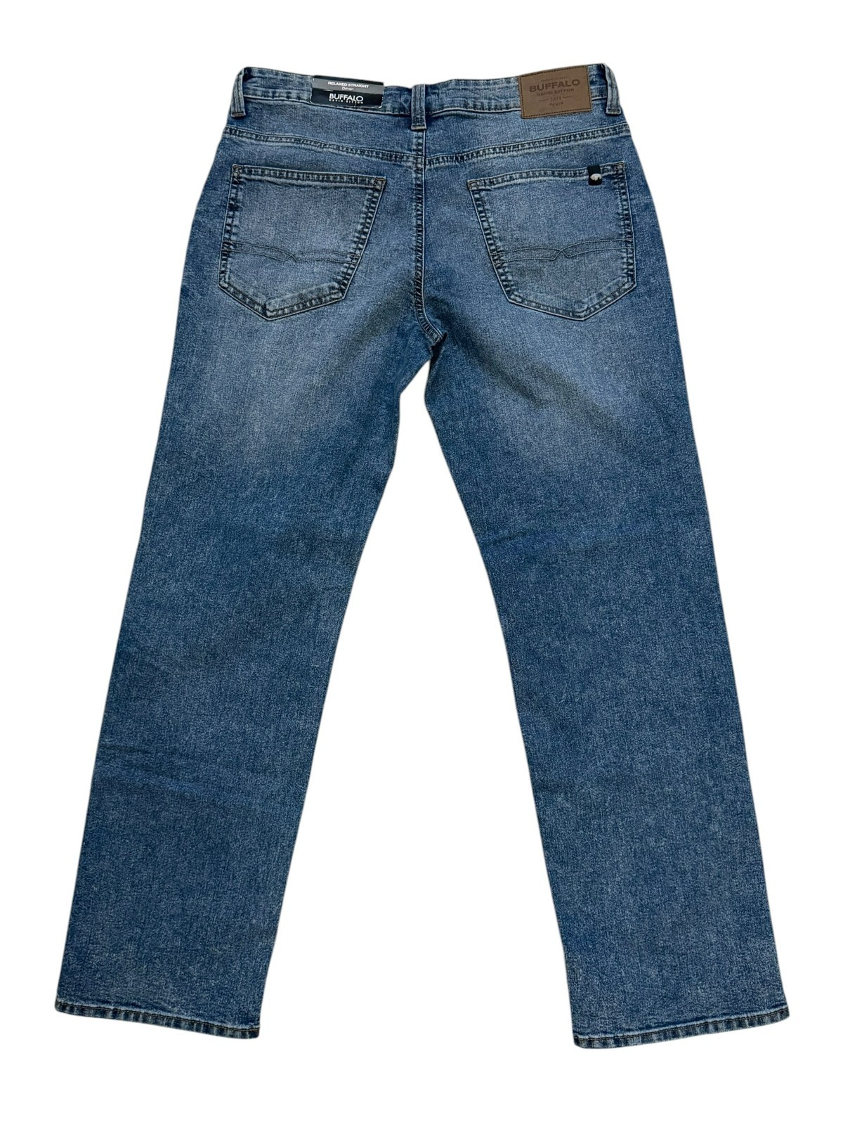 Buffalo David Bitton Men’s 32×30 Relaxed Straight Driven Jeans Medium Blue NWT