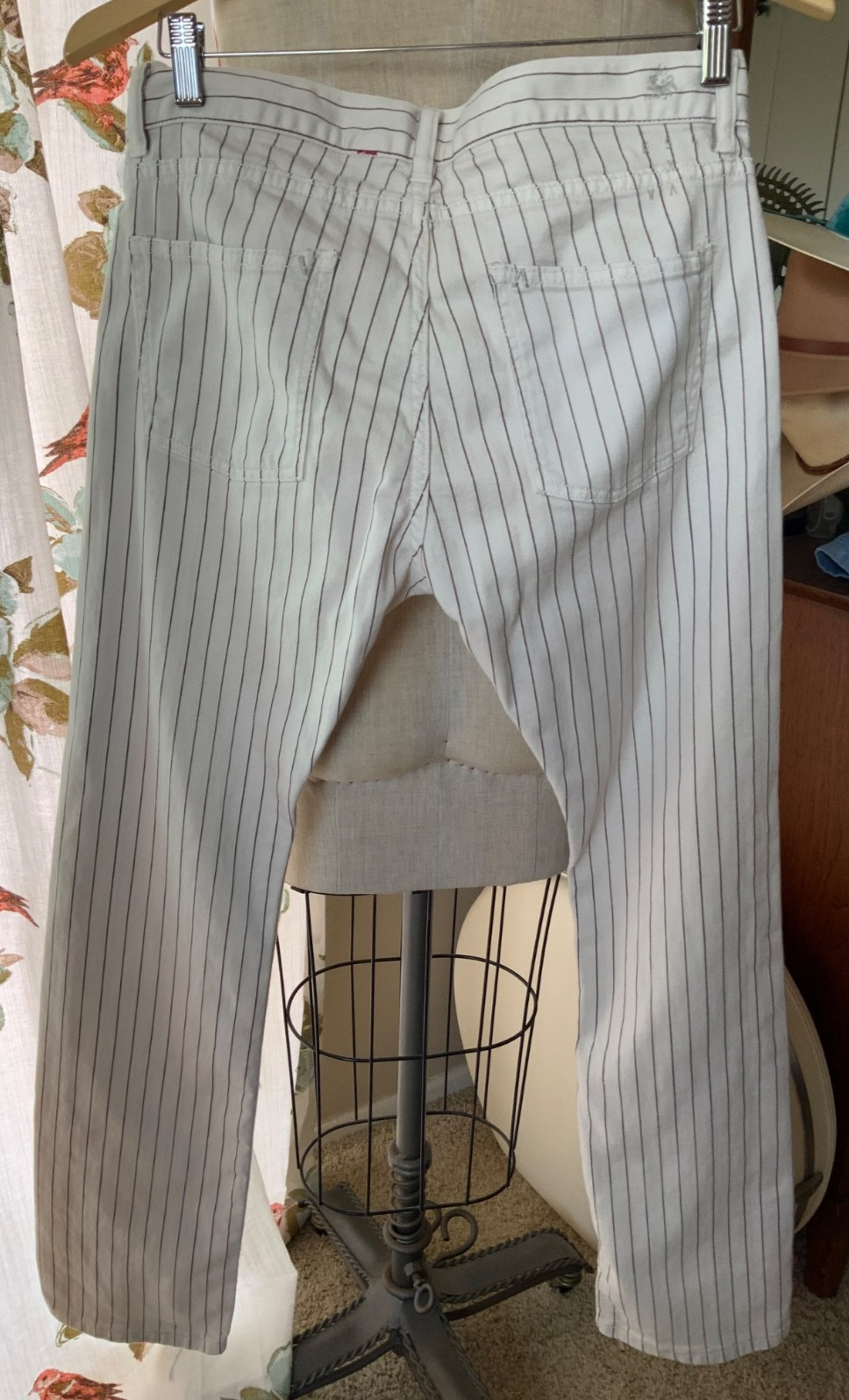 Kevin Spanky RVCA Striped Baseball Like Cotton Mens Pants Size 32X30