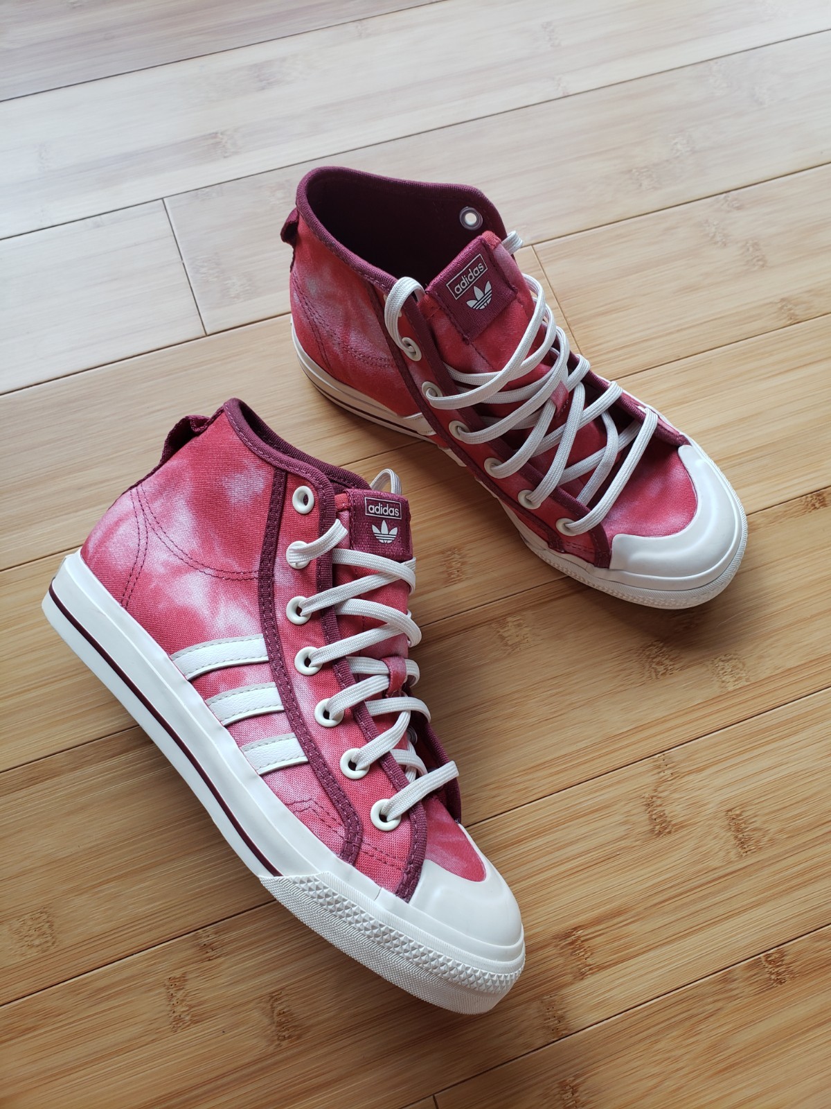 Adidas Originals Nizza Hi RF Bleached Crew Red/Wonder White GX4585 Mens 6 NWOB