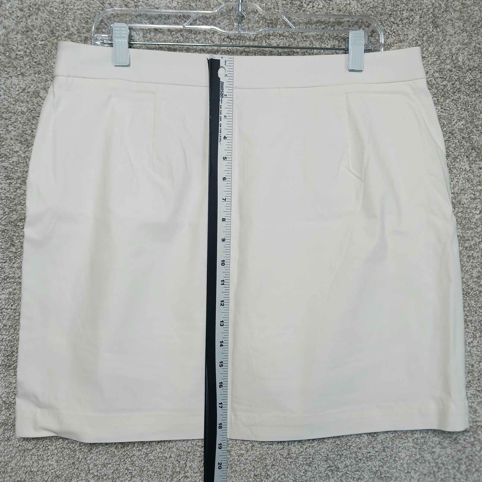 Rafaella Skort Womens XL White Golf Pull On Lined Stretch Pockets Athletic